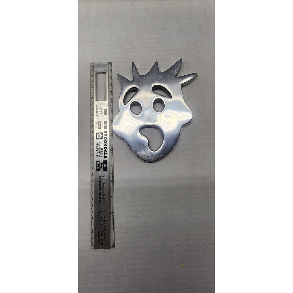 PEWTER Shocked Face Trivet  - NEW Made In INDIA